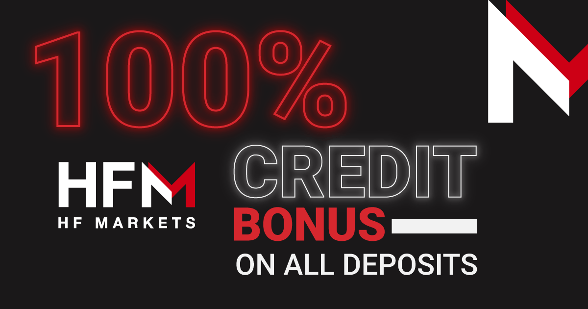 100% Credit Bonus on all deposits by HFM