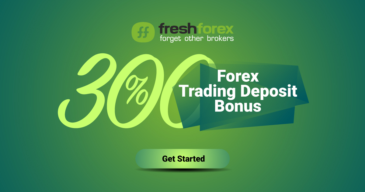 New Forex Bonus with 300% cash at Freshforex