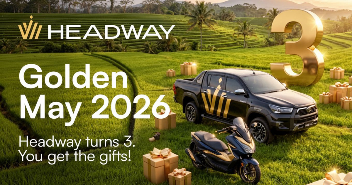 Headway Marks Its Third Anniversary with Golden May Giveaway