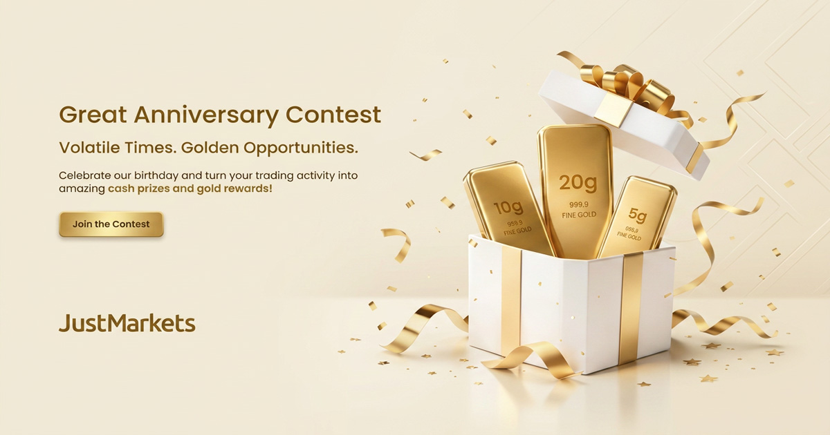 JustMarkets Great Anniversary Contest Rules and Prizes