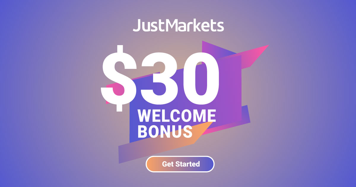 JustMarkets New Trading $30 No Deposit Bonus for All Traders